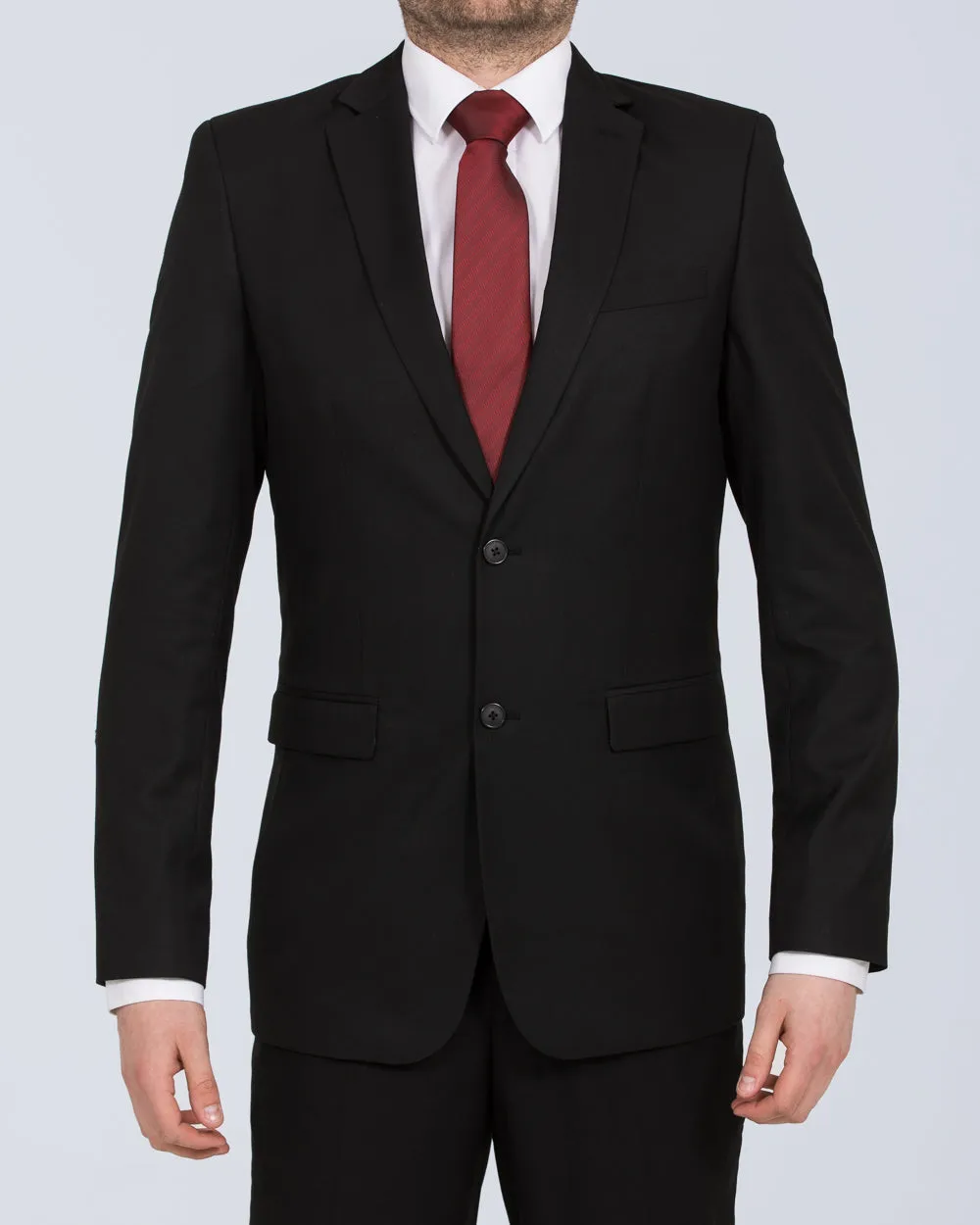 Skopes Romulus Slim Fit Tall Lifecycle Suit Jacket - Black