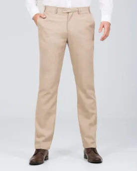 Slim Fit Stone Beige Linen Blend Trousers by Skopes Tuscany – Stylish and Comfortable Summer Pants