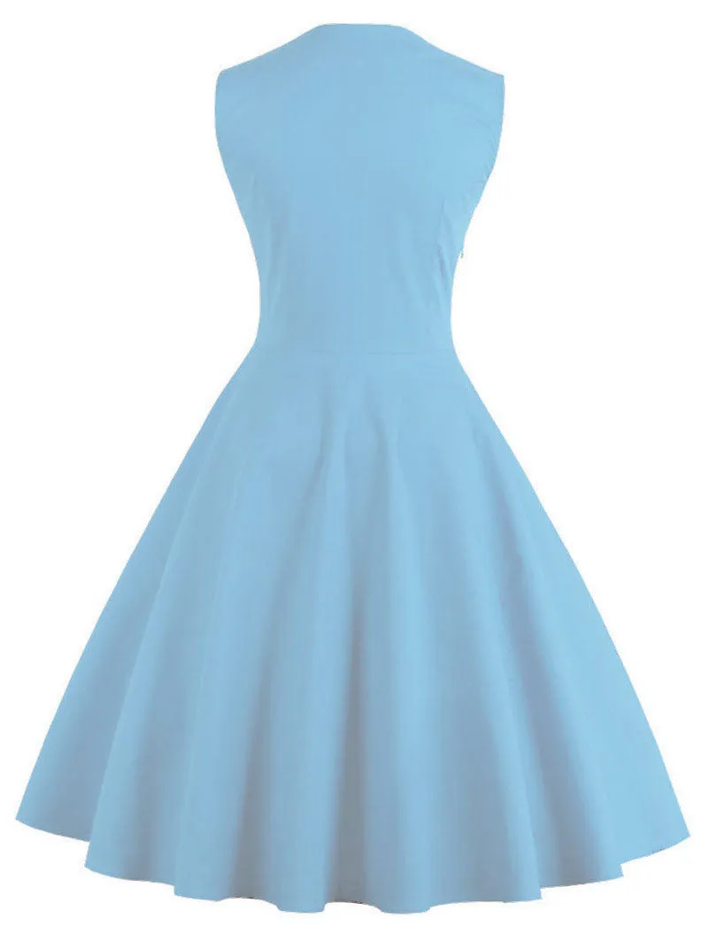 VenusFox Retro Vintage Dress 50s Swing Pin Up Dresses