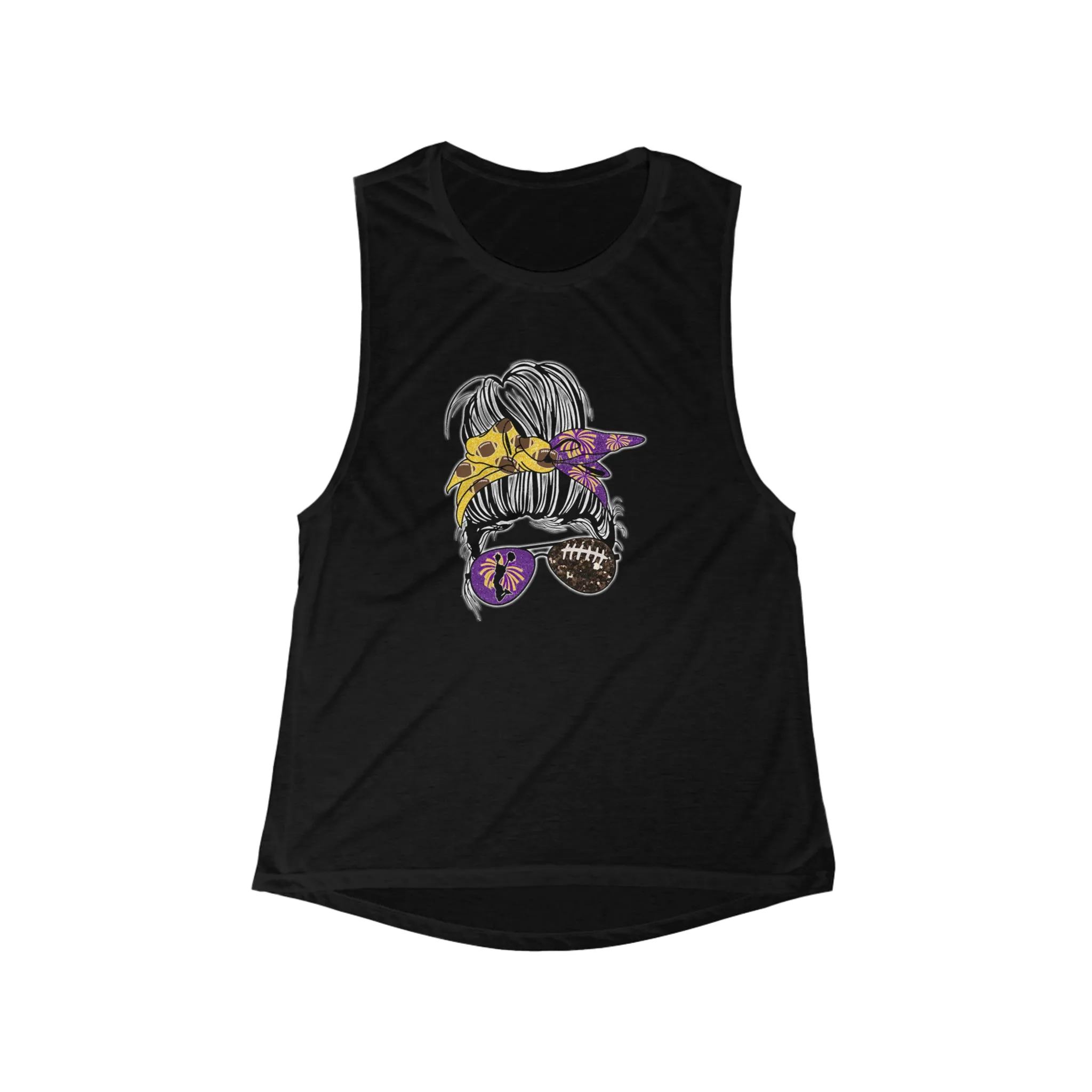 Women's Flowy Scoop Muscle Tank - Girlll!