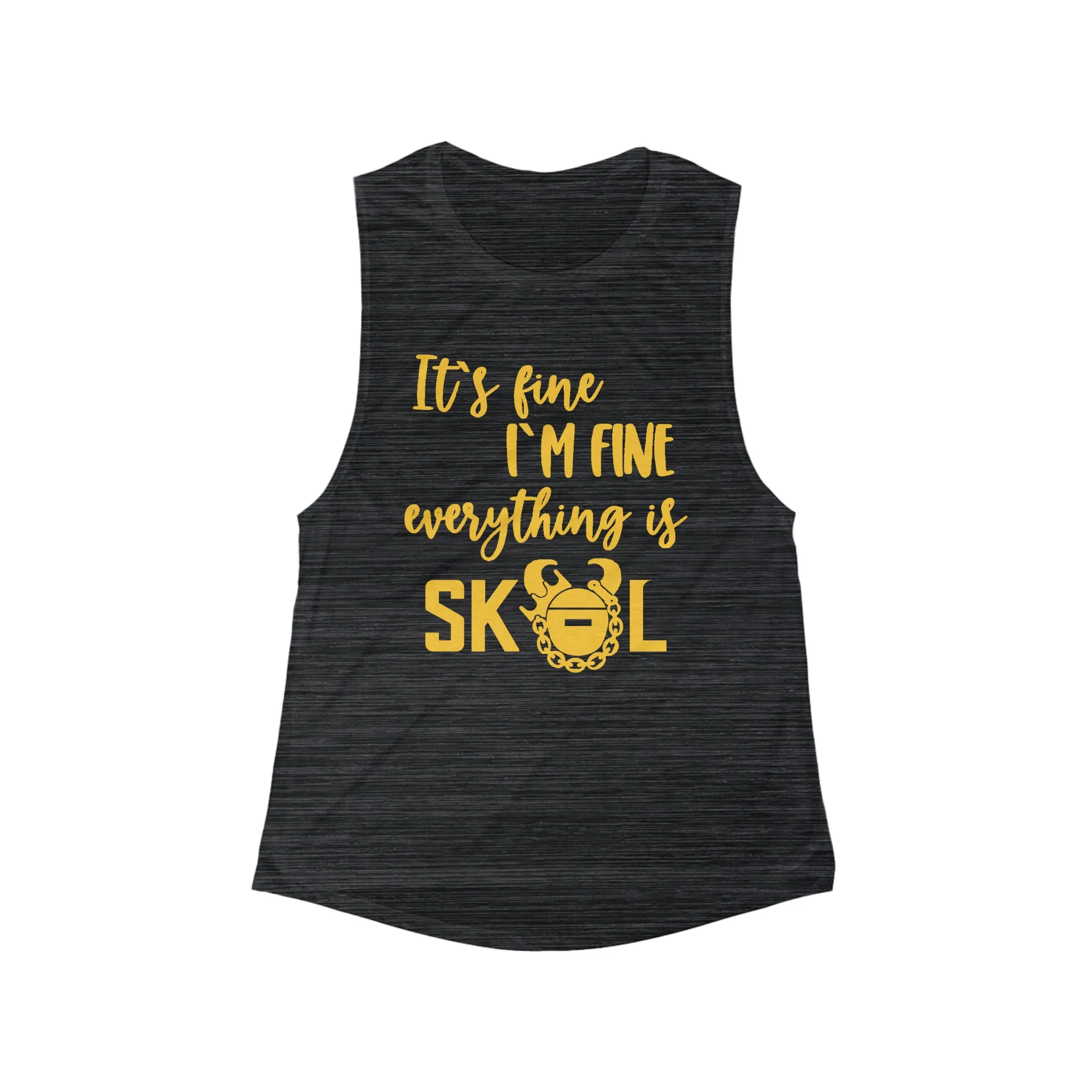 Women's Flowy Scoop Muscle Tank - It's Fine